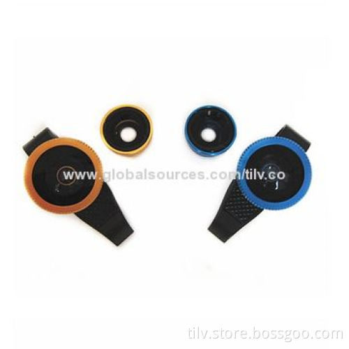 Universal 3-in-1 clip lens phone with 0.67X wide angle 180degree fisheye and macro lens